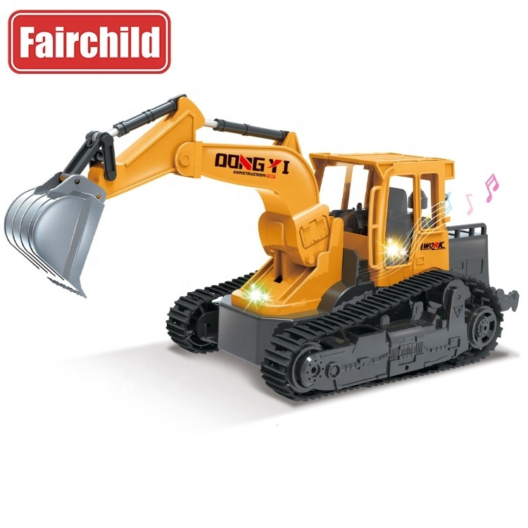 2.4Ghz 6 Channel Simulated Alloy Radio Remote Control Stunt Engineering Rc Excavator Toy