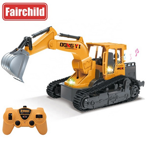 2.4Ghz 6 Channel Simulated Alloy Radio Remote Control Stunt Engineering Rc Excavator Toy