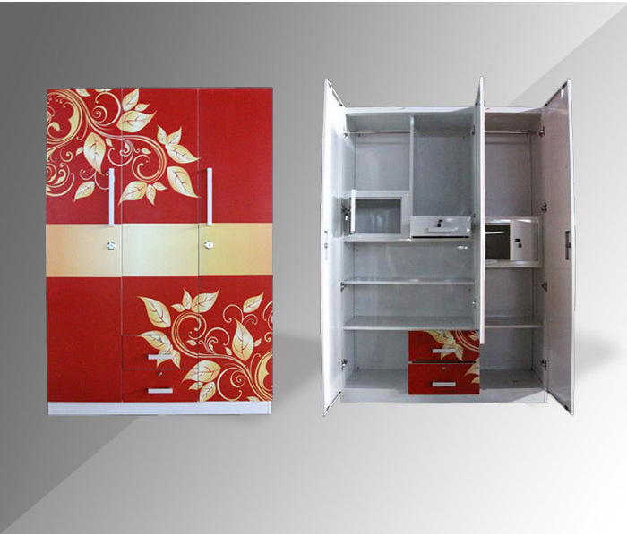 amoires wardrobe godrej almirah design big wardrobe furniture steel closet  metal  bedroom cheap modern steel locker with mirror