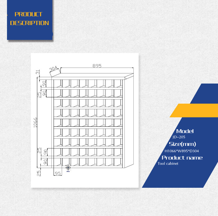 hot sale warehouse 72 bin metal garage cabinet steel locker