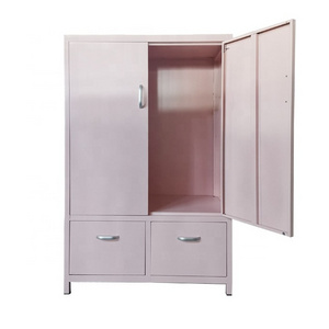 metal cupboard steel locker drawer bedroom furniture storage cabinet small clothes bed side shelf for gum Amoires and wardrobe