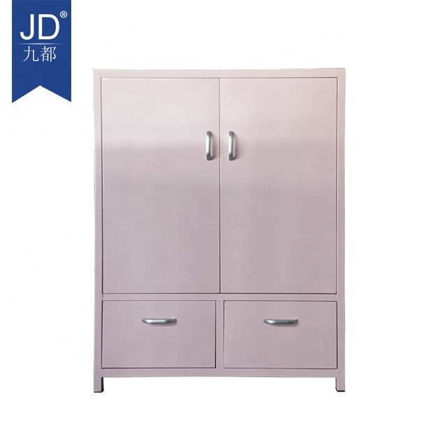 metal cupboard steel locker drawer bedroom furniture storage cabinet small clothes bed side shelf for gum Amoires and wardrobe