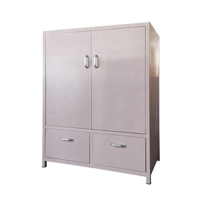 metal cupboard steel locker drawer bedroom furniture storage cabinet small clothes bed side shelf for gum Amoires and wardrobe