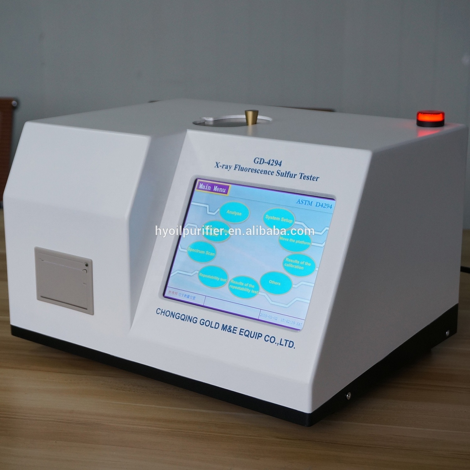 Auto Diesel Fuel Sulfur Content PPM Tester for Determination of Sulfur Content in Fuels