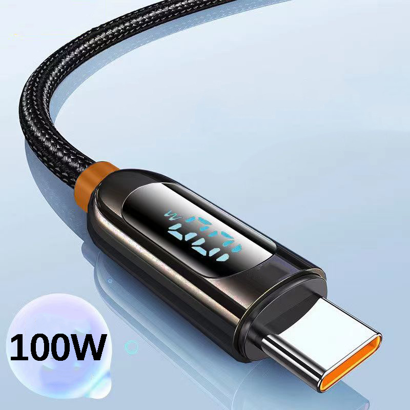 Hot sales 3ft usb type c cable led lighted light up glowing fast charging data cable