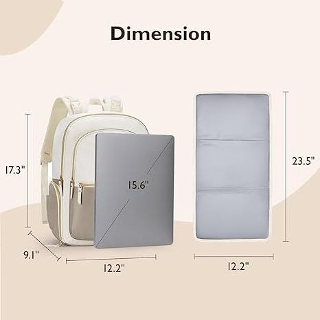 Mommore Stylish Special Purpose Diaper Bag Backpack Breast Pump Bag Cooler Pocket Fits Spectra S1 S2/Momcozy Momzy Baby Bag