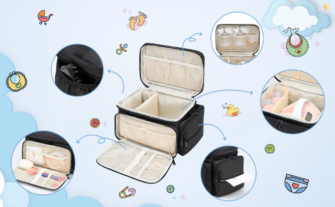 Large Capacity Portable Breast Pump Carrying Case with Shoulder Strap Special Purpose Bag & Case for Spectra S1 and S2