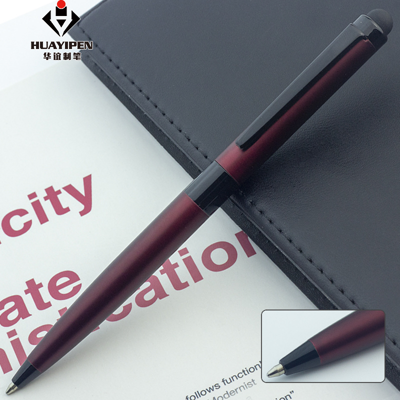 New Design Matte Touch Screen Metal Stylus Pen for Phone Mobile Laptop Ballpoint Pen with Stylus