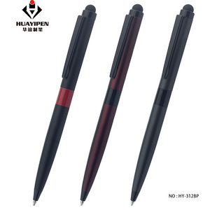 New Design Matte Touch Screen Metal Stylus Pen for Phone Mobile Laptop Ballpoint Pen with Stylus