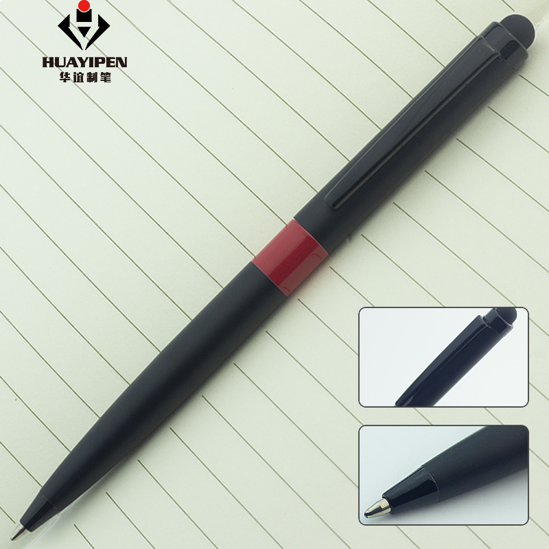 New Design Matte Touch Screen Metal Stylus Pen for Phone Mobile Laptop Ballpoint Pen with Stylus