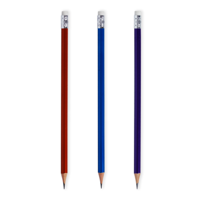 Graphite Hexagonal Lead Pencil  Pencil with Eraser Office & School Pencil Wood