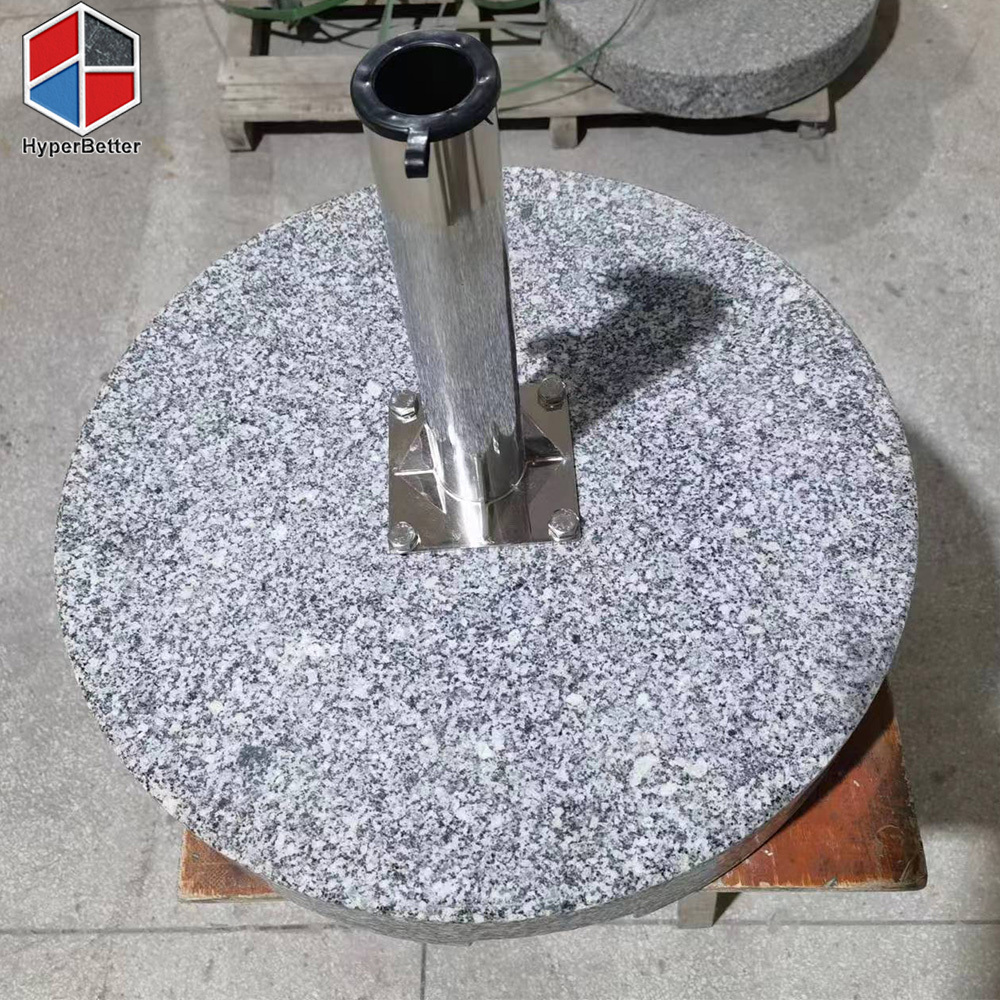 Circle 52kgs Granite umbrella base for big 280cm umbrella patio