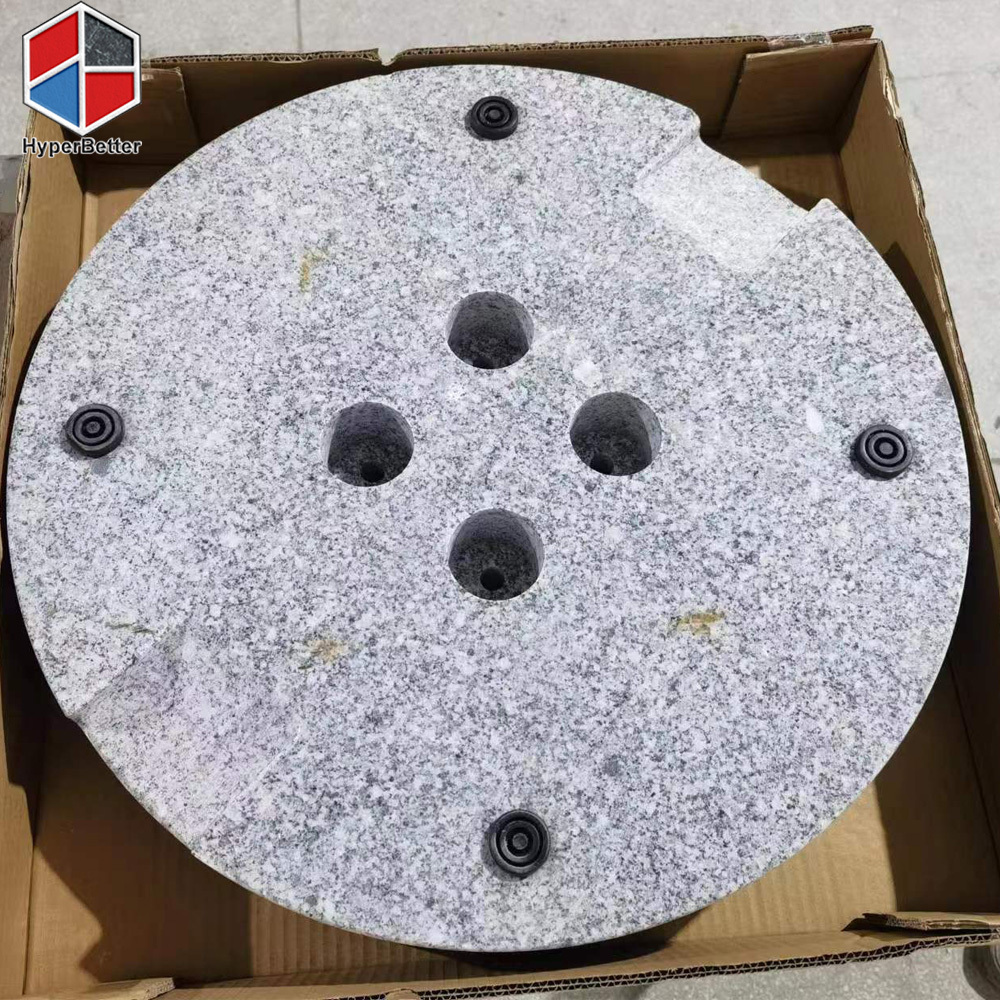 Circle 52kgs Granite umbrella base for big 280cm umbrella patio