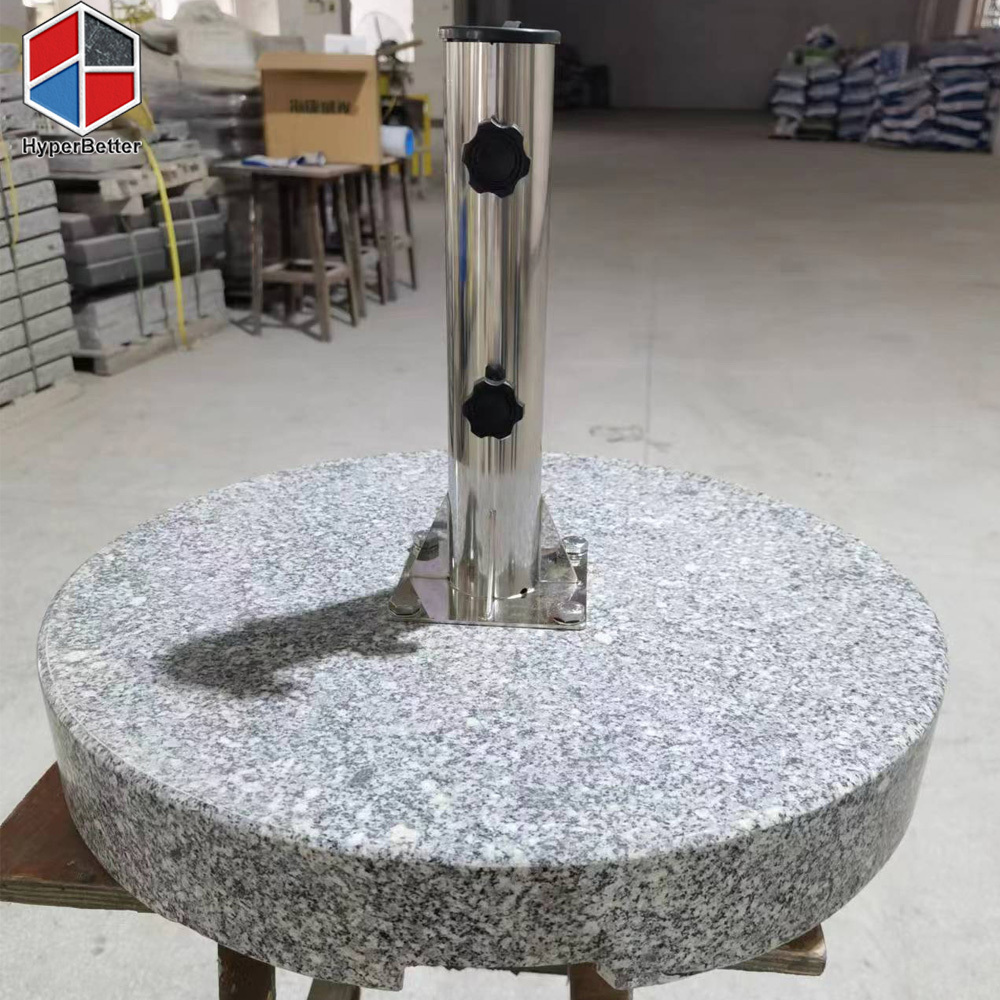 Circle 52kgs Granite umbrella base for big 280cm umbrella patio