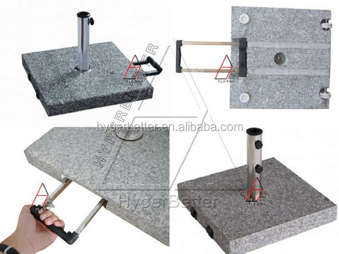 Wholesale factory directly Round Trolly granite sun umbrella base