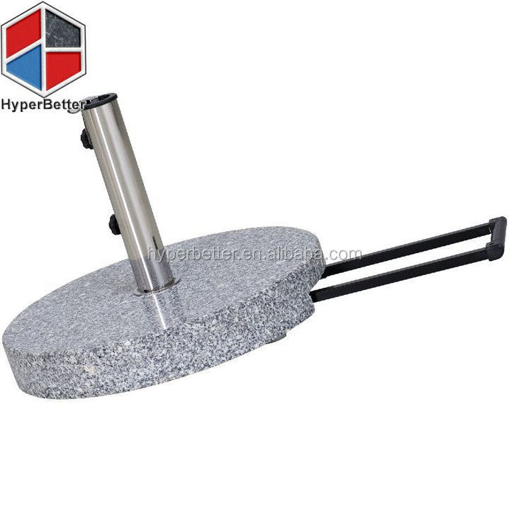 Wholesale factory directly Round Trolly granite sun umbrella base