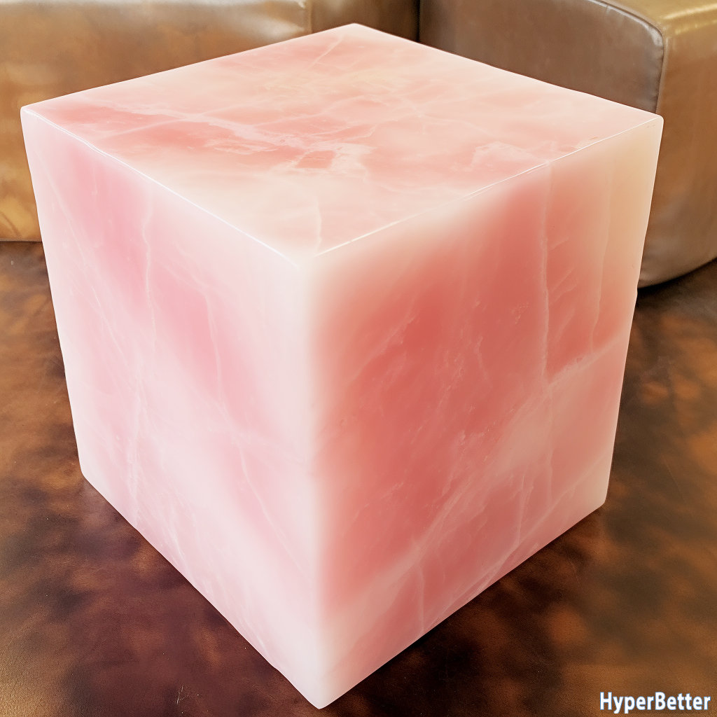 Living Room Furniture pink onyx marble coffee table cube Side Table Pedestal Sculpture