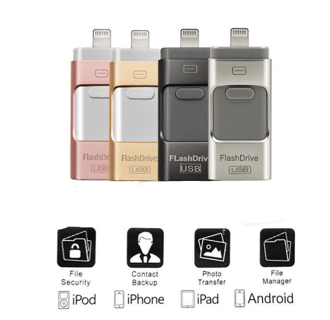 Usb Flash Drive For Iphone 1211 x xs max 8 7  for ipad Memory Stick  32gb 64gb 128gb 256g 512g Pen Drive  OTG Pen drive usb 3.0