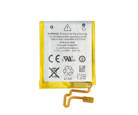 3.7V Li-ion Battery  616-0639 0640  220mAh for iPod Nano 7 7th battery