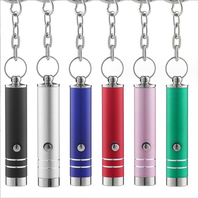 Aluminium Alloy Waterproof 395nm UV Key Ring Pocket Lights Battery Powered Key Chain EDC LED Mini Flashlight