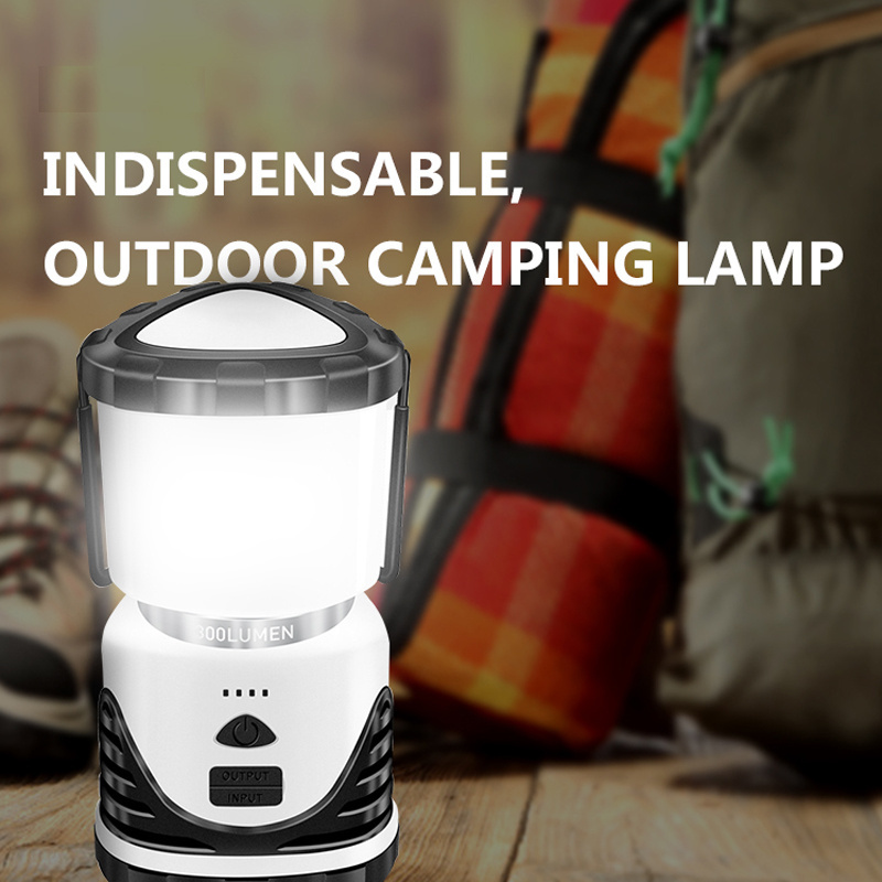 Waterproof 1000 Lumens 3 Light Modes Lantern Flashlight 6000mAh Power Bank LED Camping Lantern Rechargeable