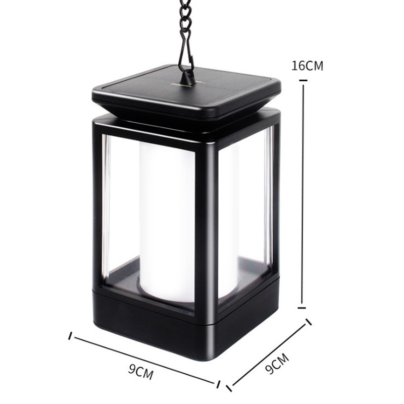 99LED Waterproof Outdoor 3 Working Modes Solar Lights Flickering Flame Lantern USB Rechargeable Solar Hanging Lanterns