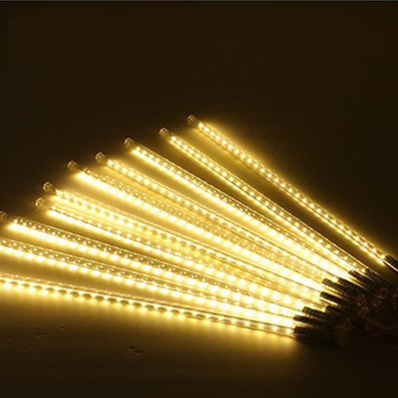 Plug in 30cm/50cm/80cm Meteor Shower LED Christmas Light Outdoor  Waterproof Holiday Lighting Decoration String Lights