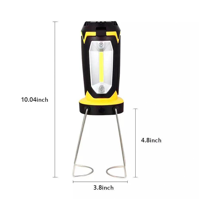 USB Rechargeable Built-in Battery 2200mAh Power Bank Super Bright COB Working Lamp Portable Camping Lantern LED Camping Light