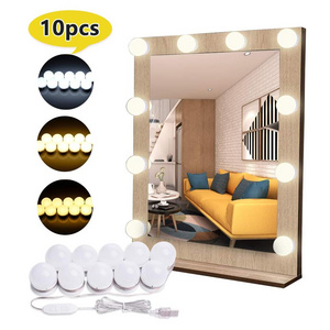 Big DIY Hollywood Style Makeup Lights 10 Large Dimmer Light Bulbs LED Bathroom Vanity Mirror Lights