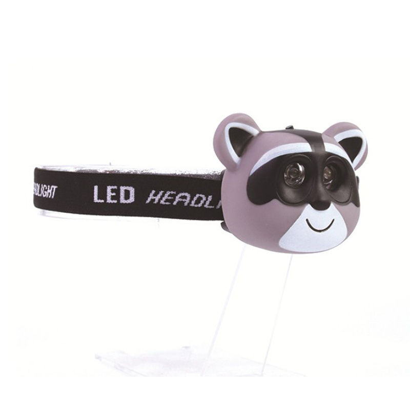 Cute Animals Children Toy Headlamp Flashlight Bear Panda Duck Dolphin Penguin Ladybug Lion Monkey Headlamps for Kids