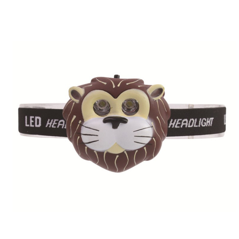 Cute Animals Children Toy Headlamp Flashlight Bear Panda Duck Dolphin Penguin Ladybug Lion Monkey Headlamps for Kids