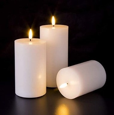 3-Pack Remote Control Battery Flameless LED Tea Lights Flickering Bulb Battery Operated LED Candle Lights