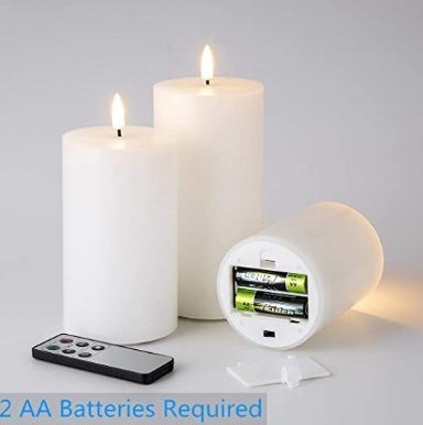 3-Pack Remote Control Battery Flameless LED Tea Lights Flickering Bulb Battery Operated LED Candle Lights