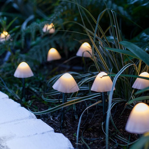 Outdoor Waterproof Decoration Fairy Solar Garden Lights 8 Modes Mini Mushroom Solar String Lights