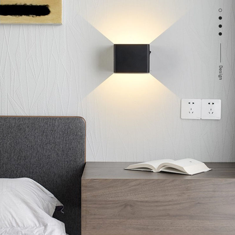 Aluminium Rechargeable Wall Mounted Wireless LED Light Magnetic Cordless Bedroom Wall Sconce Reading Light