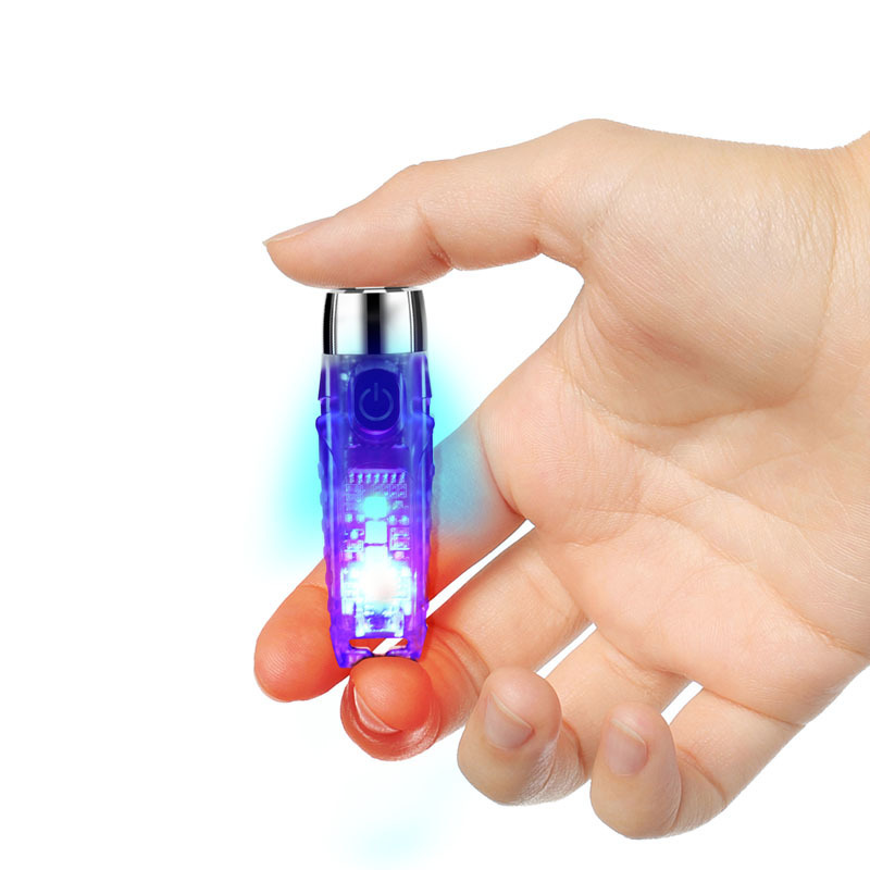 USB Rechargeable Mini Blacklight Ultraviolet Lights High Definition Portable Mini 365nm Black Light UV Flashlight