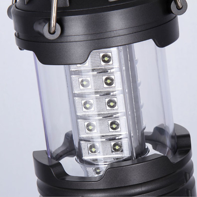 Super Bright Portable Camping Lights Waterproof AA Battery Powered Collapsible LED Camping Lantern