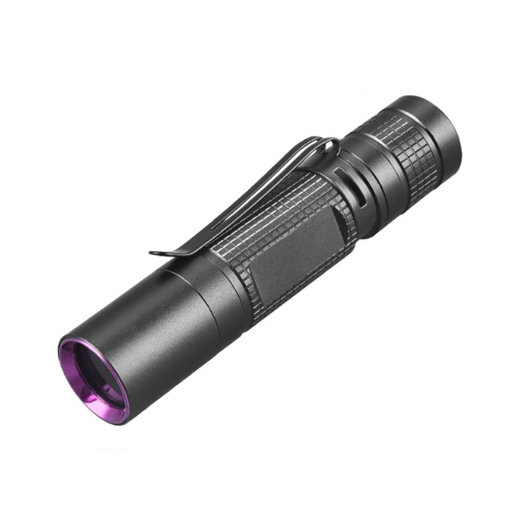 Black Filter Mini UV Flashlight 365nm UV Portable Ultraviolet Black Light AA Battery Powered UV Flashlight