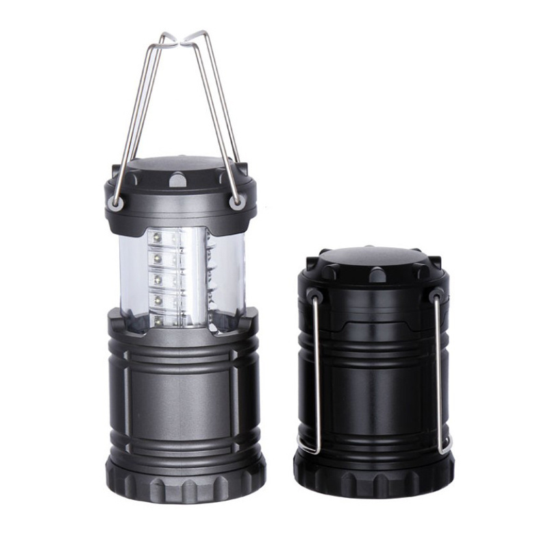 Super Bright Portable Camping Lights Waterproof AA Battery Powered Collapsible LED Camping Lantern