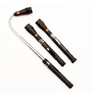 3 LED Magnetic Pickup Tool Telescoping Flexible Extensible Work Light Portable Led Flashlights