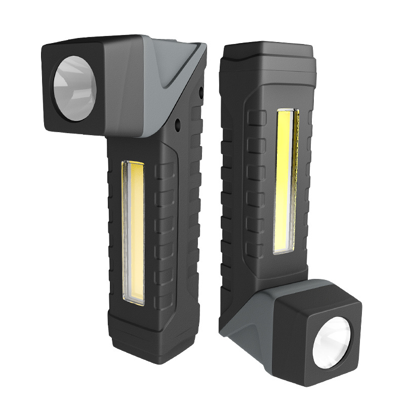 90 Degree Rotatable LED Work Light Magnet Base White & Red Light Type C USB Rechargeable EDC Mini Led Flashlight