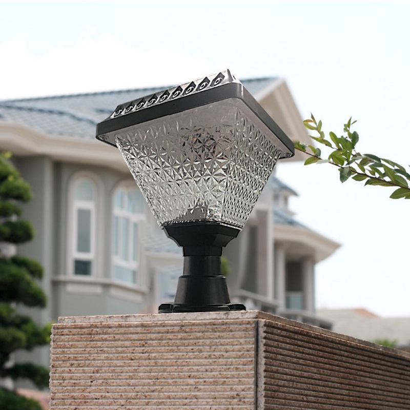 Square Triangle Round Hexagon Wall Mounted Stake Post Pillar Solar Pathway Light Solar Garden Post Lights Outdoor