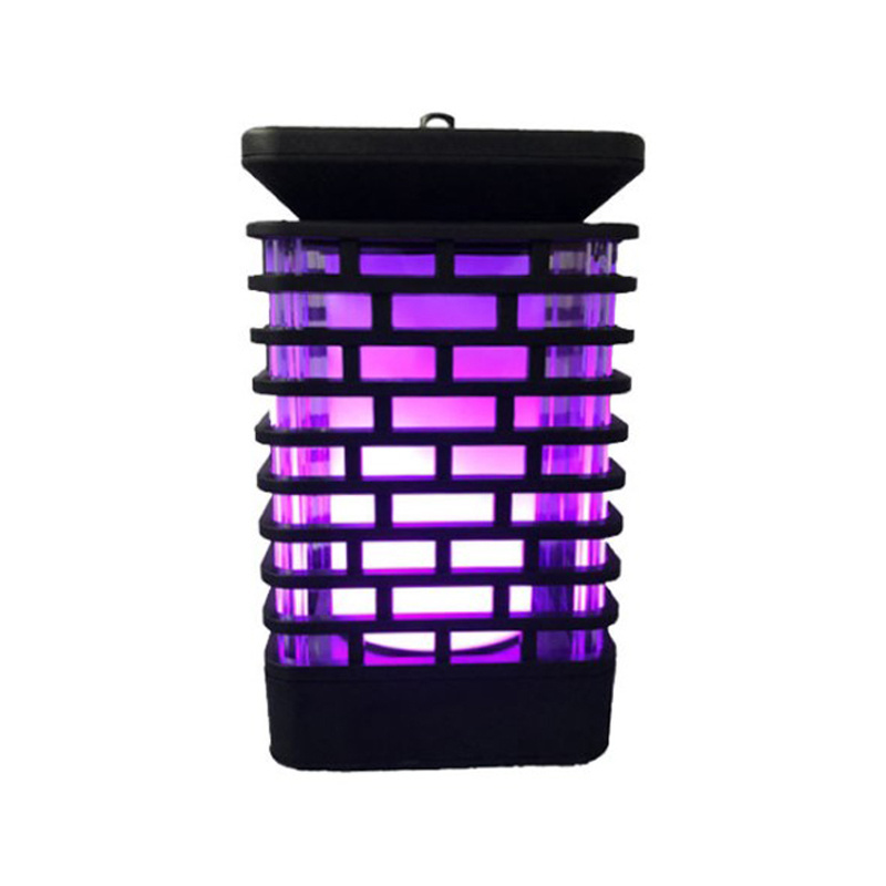 Outdoor Hanging Purple&Blue Colorful Solar Garden Lights 99 LEDs Dancing Flickering Flame Solar Lantern