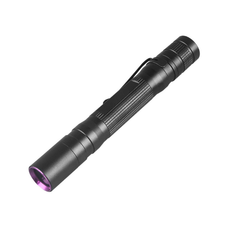 Black Filter Mini UV Flashlight 365nm UV Portable Ultraviolet Black Light AA Battery Powered UV Flashlight