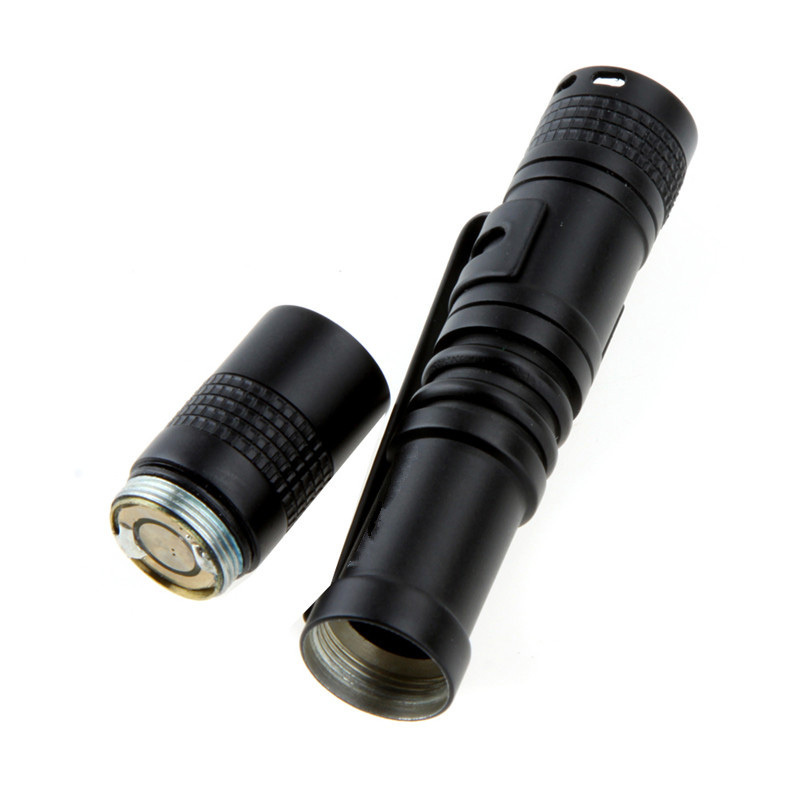 Super Small Ultra Bright AAA XPE 100 Lumens Pen light Pocket Clip Mini LED Flashlight Bulk