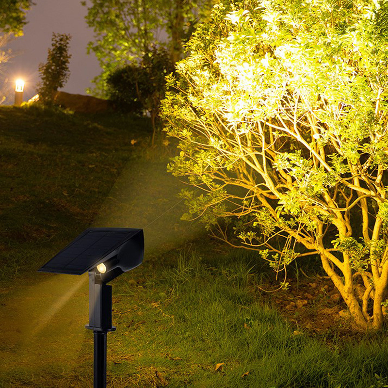 High Quality 43 LED 10W Waterproof Adjustable Solar Spot Lights Multi-color Wireless Solar Lawn Lights