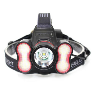 18650 Battery Miner Helmet Mounted Light Sensor LED Headlamp Torch