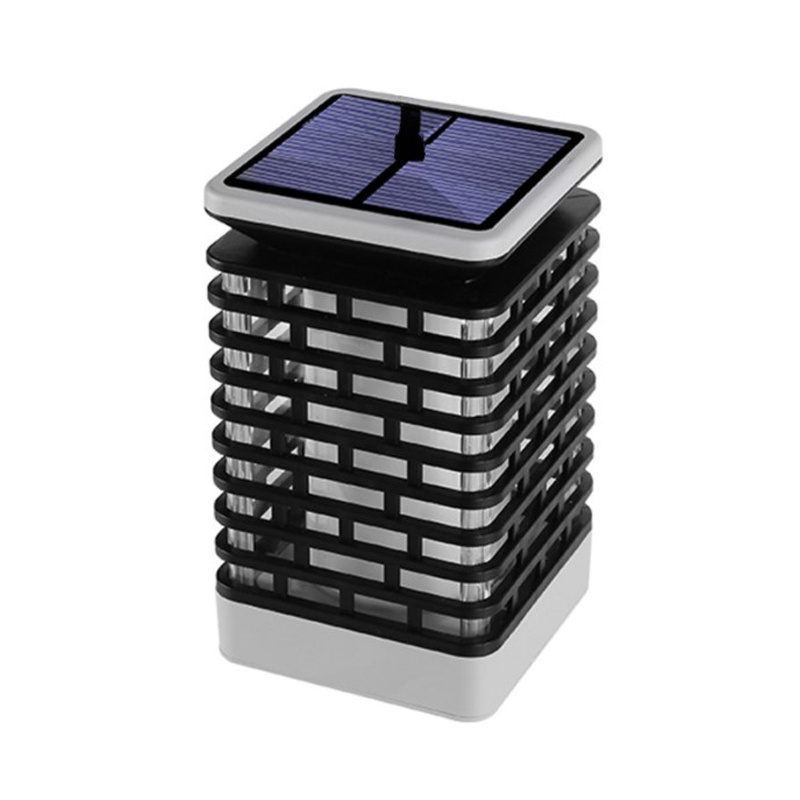 USB Rechargeable 99 LED Solar Flame Lantern Waterproof Landscape Dancing Flickering Flames Hanging Solar Lights