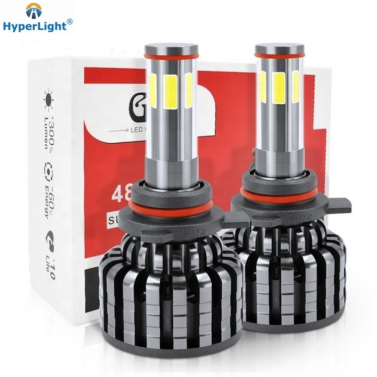 HyperLight LED Lamp H7 H11 H8 HB4 9005 HB3 Auto G9 6 sided H9 Canbus Car Headlight Bulbs 360 Degree 480W Car Accessories 6500K