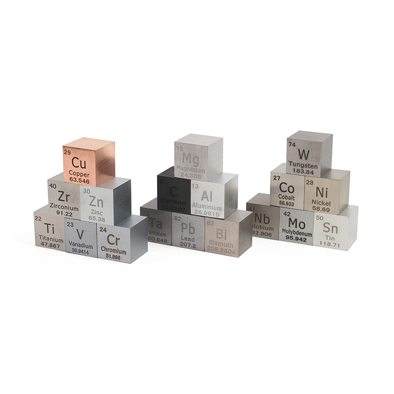 Molybdenum metal cube crafts Crafts Titanium Niobium Cube Molybdenum Nickel Iron Copper Block